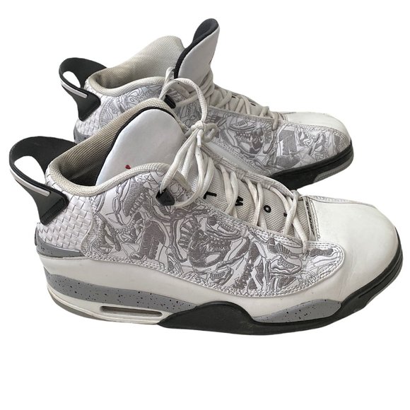 Nike Air Jordan Men\'s Size 12 White Cement Dub Zero High Top Lace Up main image 3